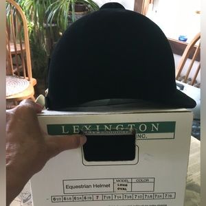 English riding helmet